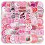 120 Rosa Aufkleber, Aesthetic Kindle Aufkleber, für Wasserflaschen, Scrapbook, Journal, Laptop, Buchgeschenke für Frauen, Mädchen
