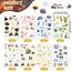 DPKOW 24 Blatt Neujahr Sticker Set, 2026 Silvester Sticker Aufkleber zur Scrapbook Bullet Journal Fotoalbum, Neujahr Aufkleber zur Basteln Geschenke Silvester Deko