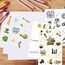 DPKOW 24 Blatt Neujahr Sticker Set, 2026 Silvester Sticker Aufkleber zur Scrapbook Bullet Journal Fotoalbum, Neujahr Aufkleber zur Basteln Geschenke Silvester Deko