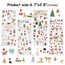 DPKOW 380+pcs Glitzer Weihnachten Aufkleber für Kinder Basteln, Stickers für DIY Karten und Tagebücher, Fotoalben und Wasserflaschen Deko