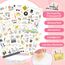 DPKOW 310+ Sticker für Geburtstag Gästebuch Fotoalbum, Geburtstag Aufkleber für Scrapbook Geburtstagskarten Geschenke Deko Geburtstag Sticker für Erwachsene Kinder Bullet Journal, Transparent