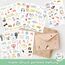 DPKOW JGA Sticker Hochzeit Gästebuch 12 Bögen, Fotoalbum Aufkleber JGA Hochzeit Scrapbook Bullet Journal Stickers Liebe Love Wedding Deko Hochzeit JGA Aufkleber Junggesellinnenabschied, Glitzer