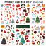 DPKOW 300pcs Weihnachten Aufkleber für Kinder Basteln, Weihnachten DIY Aufkleber für Karte Machen, Weihnachten Scrapbooking Stickers Tagebuch Fotoalben Aufkleber