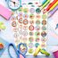BIROYAL 1600 Stück Belohnungsaufkleber, 25mm Motivationsaufkleber für Kinder, 32 Muster Selbstklebende Lehrer Belohnung Aufkleber, Deutsch Belohnungssticker Reward Stickers für Lehrerbedarf (Cartoon)