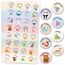 1600 Stück Tier Belohnungsaufkleber, 25mm Motivationsaufkleber für Kinder, 32 Muster Selbstklebende Lehrer Belohnung Aufkleber, Deutsch Belohnungssticker Reward Stickers Tieraufkleber für Lehrerbedarf