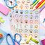 BIROYAL 1600 Stück Tier Belohnungssticker, Lehrerbedarf, 25mm Belohnungsaufkleber Kinder, 32 Muster Motivationsaufkleber, Selbstklebende Belohnungsaufkleber für Lehrer, Sticker Lehrer