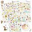 DPKOW 24 Blatt Deutsch Ostern Sticker Set für Basteln, DIY Scrapbook, Fotoalbum - Aufkleber mit Ostereier, Hasen und christlichen Abziehbildern