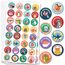 1600 Stück Tier Belohnungsaufkleber, 25mm Motivationsaufkleber für Kinder, 32 Muster Selbstklebende Lehrer Belohnung Aufkleber, Deutsch Belohnungssticker Reward Stickers Tieraufkleber für Lehrerbedarf