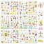 DPKOW 24 Blatt Deutsch Ostern Sticker Set für Basteln, DIY Scrapbook, Fotoalbum - Aufkleber mit Ostereier, Hasen und christlichen Abziehbildern