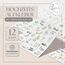 ECCK Sticker Hochzeit Gästebuch (12 DIN A5 Bögen), Hochzeitssticker Set mit Aufkleber Hochzeit für Gästebuch, Tischkarten, Scrapbook & Fotoalbum mit Liebe, Vintage & Herz-Motiven auf Deutsch
