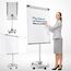 MOB Flipchart Ständer Whiteboard fahrbar mit Rollen Ständer 73x105cm | Höhenverstellbar bis 210cm, Beschreibbar, Trocken abwischbar, magnetisch, Flip Chart mit Magnettafel rollbar & Seitenarmen Shark