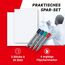 Conipa® - 5 x Set Flipchart Papier Block 68x99 cm weiß (KARIERT) 80 g/qm - 5 Blöcke à 20 Blatt INKL. 4 x Flipchart-Stifte (Marker) - Whiteboard-Papier & Blöcke - Board Paper für Charts & Meetings