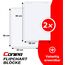 Conipa® - 2 x Flipchart Papier Block 68x99 cm weiß (KARIERT) 80 g/qm - 2 Flipchart-Blöcke à 20 Blatt - Whiteboard-Papier für Charts & Meetings (2 Blöcke Kariert)