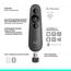 Logitech R500s Presenter mit Laser Klasse 1 für Bluetooth und USB – Universell kompatibel, 20 Meter Reichweite, konfigurierbar, intelligente Batterienutzung mit 12 Monaten Laufzeit – Dunkelgrau