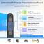 Norwii Wiederaufladbare Bluetooth Präsentations-Fernbedienung, Wireless Presenter mit Grünem Leuchtpunkt für PowerPoint, 100m Reichweite für Lehrer und Referenten, macOS Kompatibel