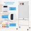 COSTWAY Doppelseitiges mobiles Whiteboard, 60 x 100 cm, höhenverstellbares magnetisches Whiteboard mit Rollen, Ständer und Stiftablage, inkl. Zubehör für Schule, Büro, Zuhause (Weiß)