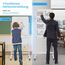 COSTWAY Doppelseitiges mobiles Whiteboard, 60 x 100 cm, höhenverstellbares magnetisches Whiteboard mit Rollen, Ständer und Stiftablage, inkl. Zubehör für Schule, Büro, Zuhause (Weiß)