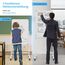 COSTWAY Doppelseitiges mobiles Whiteboard, 60 x 90 cm, höhenverstellbares magnetisches Whiteboard mit Rollen, Ständer und Stiftablage, inkl. Zubehör für Schule, Büro, Zuhause (Weiß)