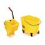 Rubbermaid Commercial Products FG758088YEL WaveBrake Combo Moppwagen, Presse mit seitlichem Hebel