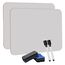 Hisredsun 2 Stück whiteboard klein, Mini Whiteboard a4, abwischbare tafel mit 2 Stiften und 2 Radiergummis, kleines whiteboard für Klassenzimmer, Zuhause und Büro