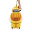 Rubbermaid Commercial Products FG758088YEL WaveBrake Combo Moppwagen, Presse mit seitlichem Hebel