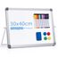 Magnetic Whiteboard Abwischbar für Schreibtisch,Magnetische Tragbare Doppelseitig Beschreibbar Staffelei White Board mit Ständer(30 x 40cm)