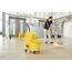 Rubbermaid Commercial Products FG758088YEL WaveBrake Combo Moppwagen, Presse mit seitlichem Hebel