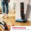 Vileda PureClean S5 Plus - Kabelloser Nass- & Trockensauger mit Zubehör - 3-in-1 Kehren, Saugen & Wischen, 30 Min Akkulaufzeit für 180 m2 Fläche, LED-Anzeige, Schwarz/Silber