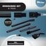 McFilter I Universal Staubsaugerdüsen-Set, 8-teilig, Ø 32/35 mm I Reinigungsset Mini mit Fugendüse, Staubpinsel, Möbelpinsel, Schlauchverlängerung für Hobby, Computer, Auto, Modellbau, PC