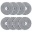 8 Stück qrevo Wischtücher kompatibel mit Roborock Saros 10R/ Qrevo/Qrevo Master/Qrevo Slim/Qrevo MaxV/Qrevo Curve/Qrevo Pro/Qrevo S Saugroboter, Waschbare und Wiederverwendbare Mikrofaser Wischmopps