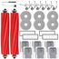 26 Stück Zubehör Ersatzteile für Roborock QV 35A/QV 35S Saugroboter, 2 Rollenbürste, 4 HEPA-Filter, 6 Staubbeutel, 6 Wischtücher, 6 Seitenbürsten, 1 Reinigungsbürste