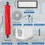 VIEWALL QV 35A Zubehör für Roborock QV 35A/QV 35S/QR 598/QR 798 Staubsauger 1 Hauptbürsten,4 HEPA-Filter,4 Staubbeutel,4 Wischtücher,4 Seitenbürsten,1 Bürste,1 Schraubendreher,19 pcs Ersatzteilset