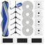 19 Stück Zubehörset für Ecovacs Deebot T30 Pro Omni / T30 Omni Saugroboter, Ersatzteile mit 1 Gummi-Hauptbürste, 3 HEPA-Filtern, 4 Staubbeuteln, 4 Wischpads, 6 Seitenbürsten und 1 Reinigungsbürste