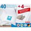 Dustwave® 40 Staubsaugerbeutel für AEG VX4-1-EB, VX4-1-GM-T, VX4-1-IW-P, VX4-1-OR, VX4-1-PM-P, VX4-1-WR-A, VX4-1-WR-P, VX6-1-CB-P, VX6-1 - hocheffizient, Mikrovlies mit Verschluss - Made in Germany