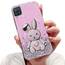 Tivenfezk Nadoli für Samsung Galaxy A22 5G Herz Hase Versteckt Ständer Hülle,Karikatur Glitzer Ständer Weiche Silikon Bling Durchsichtig Schutzhülle,Rosa