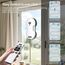 Oamger Fensterreinigungsroboter mit automatischem Wasserstrahl, 5600 PA, automatischer Fensterreiniger, intelligente Navigation, Fernbedienung, für glatte Oberflächen, mit 10 Reinigungstüchern (E