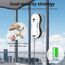 Oamger Fensterreinigungsroboter mit automatischem Wasserstrahl, 5600 PA, automatischer Fensterreiniger, intelligente Navigation, Fernbedienung, für glatte Oberflächen, mit 10 Reinigungstüchern (E