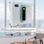 Fabater Fensterputzroboter, 2500Pa Fensterputzroboter mit Automatischer Wassersprühung, Ferngesteuerter Fensterputzroboter mit Intelligenter Pfadplanung, Kantenerkennung, 50-ml-Reservoir