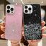 Tivenfezk Nadoli für Samsung Galaxy S21 Herz Hase Versteckt Ständer Hülle,Karikatur Glitzer Ständer Weiche Silikon Bling Durchsichtig Schutzhülle,Klar