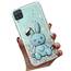 Tivenfezk Nadoli für Samsung Galaxy A22 5G Herz Hase Versteckt Ständer Hülle,Karikatur Glitzer Ständer Weiche Silikon Bling Durchsichtig Schutzhülle,Grün