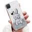 Tivenfezk Nadoli für Samsung Galaxy A22 5G Herz Hase Versteckt Ständer Hülle,Karikatur Glitzer Ständer Weiche Silikon Bling Durchsichtig Schutzhülle,Klar