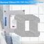6 Stück Ersatz Reinigungspad für Ecovacs Winbot W2 Omni / W2 / W1 Pro / W1 Fensterputzroboter Zubehör Mikrofaser Wischtücher Waschbare Reinigungstuch Ersatzteile Set für Fensterreiniger Roboter