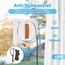 Fensterputzroboter, Automatischer Fensterputzer mit doppeltem Wasserstrahl, Anti-Fall-Sensor-Erkennung, App-Steuerung für Flächen, Großer Spiegel, Kachelwand (Braun Update Antriebsriemen)