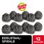 Scotch-Brite Stainless Steel Scourer, 12 Pieces - Rust Resistant Spiral Metal Scourer, Powerful and Effective Clean Scrubbing pad