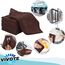 VIVOTE Mikrofasertücher Braun Spüllappen Küchenlappen super saugfähig und dick Haushalts Putzlappen microfaser Küche Putztücher Mehrzweck Staubwischen 30 cm X 30 cm 9 Stück