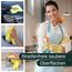 ZOLLNER 50er Set Mikrofasertücher für streifenfreien Glanz - flusenfreie und saugstarke Reinigungstücher - waschbar bis 60°C - 40x40cm in gelb - Hotelqualität