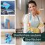 ZOLLNER 10er Set Mikrofasertücher für streifenfreien Glanz - flusenfreie und saugstarke Reinigungstücher - waschbar bis 60°C - 40x40cm in hellblau - Hotelqualität