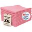 ZOLLNER 50er Set Mikrofasertücher für streifenfreien Glanz - flusenfreie und saugstarke Reinigungstücher - waschbar bis 60°C - 40x40cm in rosa - Hotelqualität