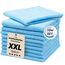 ZOLLNER 10er Set Mikrofasertücher für streifenfreien Glanz - flusenfreie und saugstarke Reinigungstücher - waschbar bis 60°C - 40x40cm in hellblau - Hotelqualität