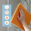 GROSSARTIGE UNIVERSAL-Boden PUTZLAPPEN - Orangefarbene Bodentücher 5 Stück - 50x60cm - Vielseitig einsetzbar und sehr saugfähig - Für die Bodenreinigung - EDEN®